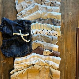 Baby boy 0-3 month lot of pants